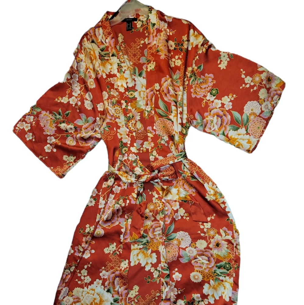 Red robe with flowers